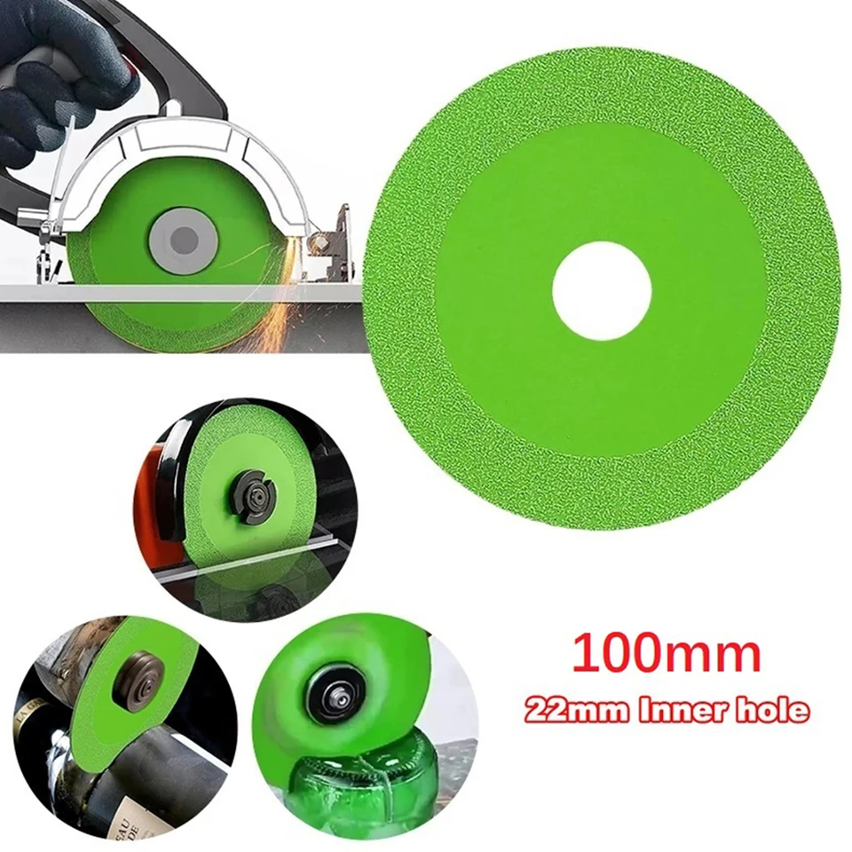 Diamantové sklenené rezanie Disk 100 mm grinding čepeľ pre 100-typeový mlynový nástroj na strihanie nástroja pre jade mramorovej keramickej dlaždice
