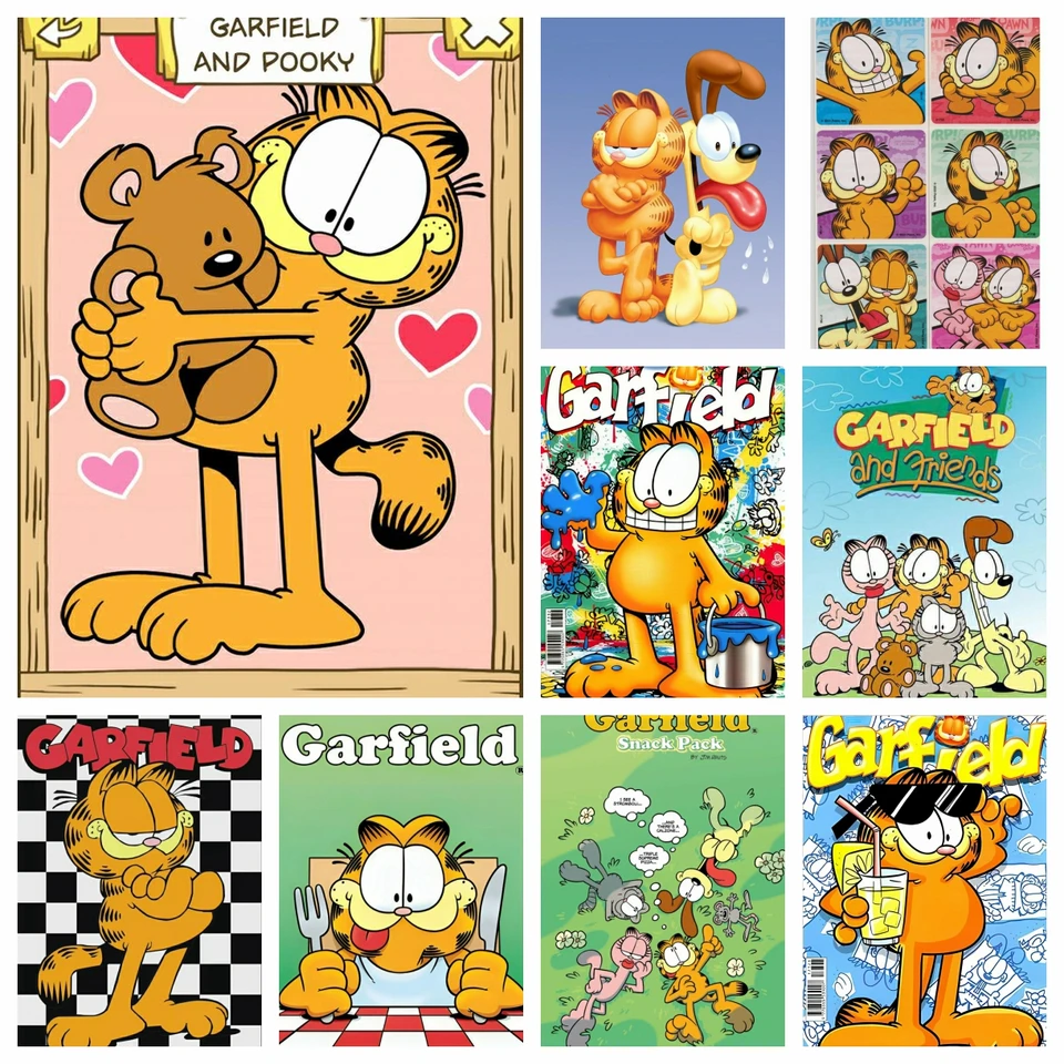Diamond maľba karikatúra g-garfield-cute Classic 5D DIY Art Mosaic výšivka Kúpeľňa dekor dekorácie krížový steh detské darčekové remeslá