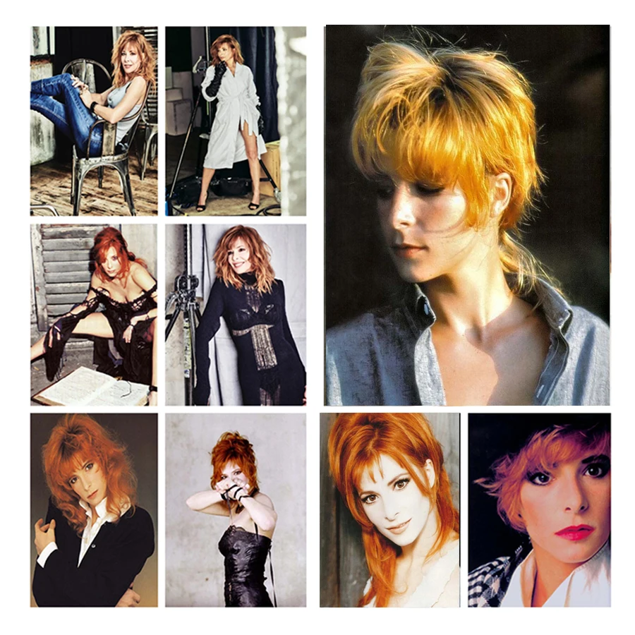 Diamond Painting Mylene Farmer Slávny spevák Diamond Mosaic Women výšivka Kompletné nálepky na nástenné nálepky pre dekoráciu spálne