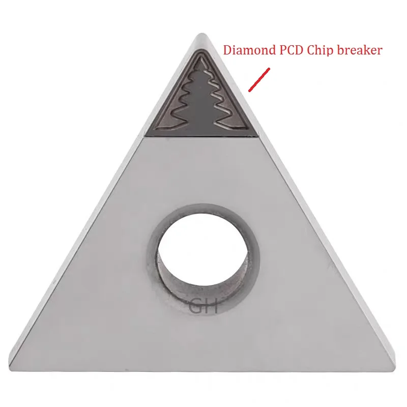 Diamond PCD čipový istič CNC Vložka Lathe Internal Turning Tool Cutter Bades Blades TNMG160404 VCGW VCGT160404 1PC