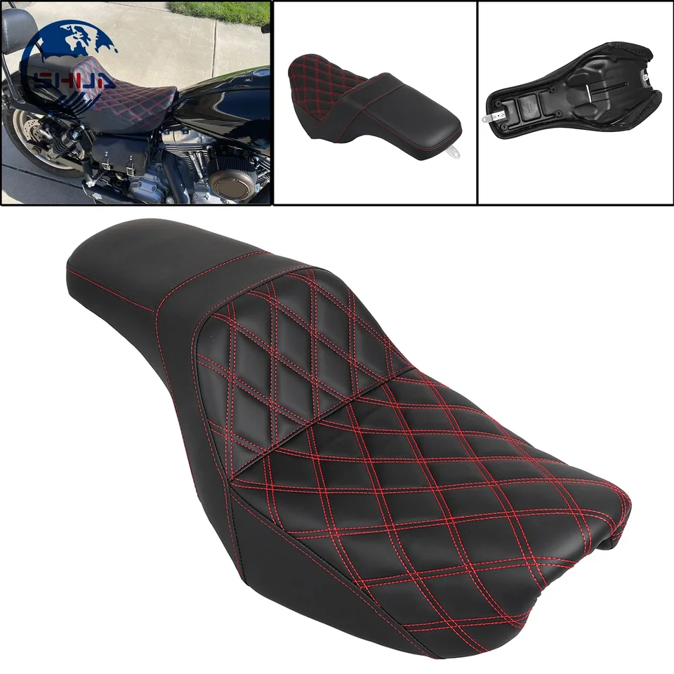 Diamond Red Stitching 2-Up Driver sedadlo pre cestujúcich v vankúši