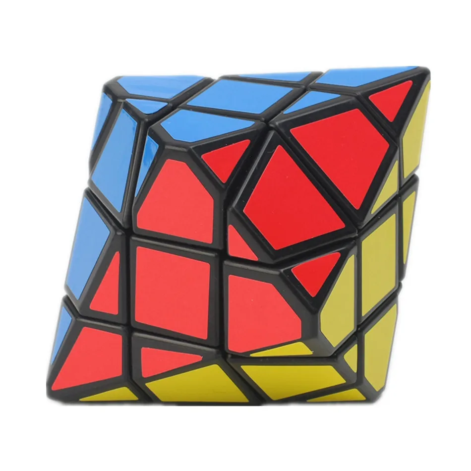 Diansheng 3 vrstvy 6-rohy iba pre pyramídovú kocku iba šesťhranné dipyramid 3x3x3 Magic Cube Toy Hray Educational Puzzle Toy