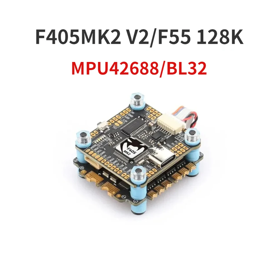 Diatone Mamba F405MK2 V2 MPU42688 Flight Controller F55 128K BL32 ESC STACK/FLYTOWER 30 mm/m3 pre FPV Racing Drone