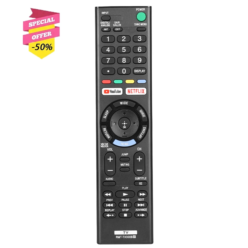 Diaľkové ovládanie diaľkového ovládača Sony pre televíziu KD-43X705F KD-43x727E KD-49X705E KD-49X706E KD-49X725E KD-49X705E pre Sony TV pre Sony TV pre Sony TV KD-43X705F KD-43x727E KD-43x705G KD-49X705E KD-49X705F