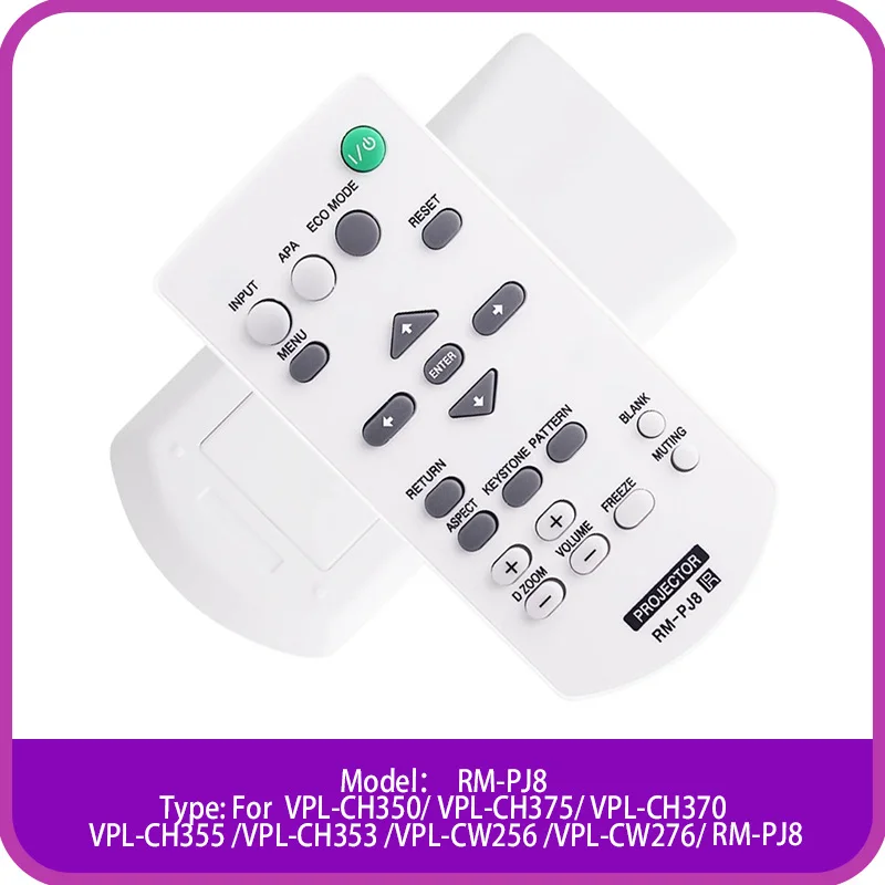 Diaľkové ovládanie pre Sony Projector VPL-BW12S VPL-BW5 VPL-BW7 VPL-CX2 VPL-VW95EW VPL-PX40 VPL-CX70 VPL-CX71 VPL-DX145 VPL-HS60