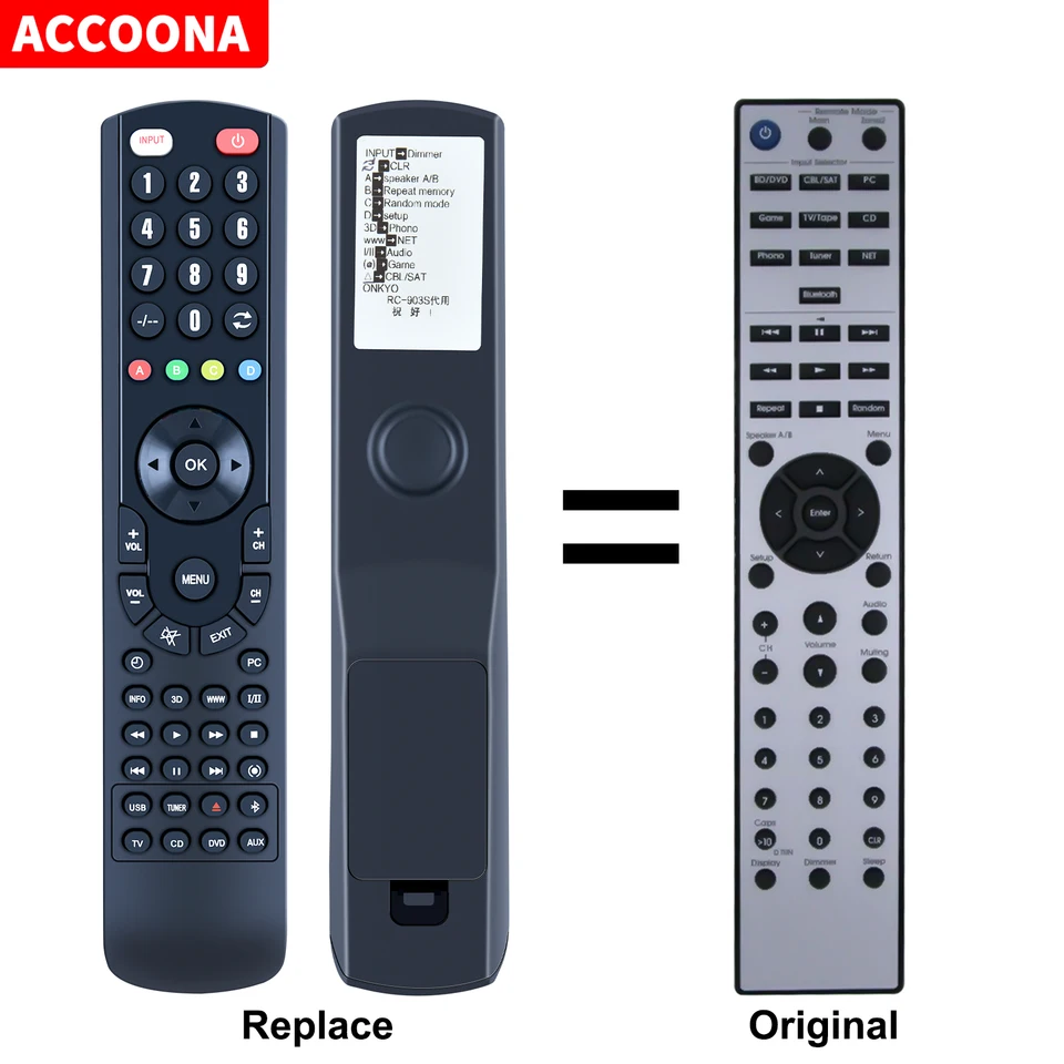 Diaľkové ovládanie RC-815S RC-903S pre Onkyo TX-8030 TX-8140 24140903 Standard V1