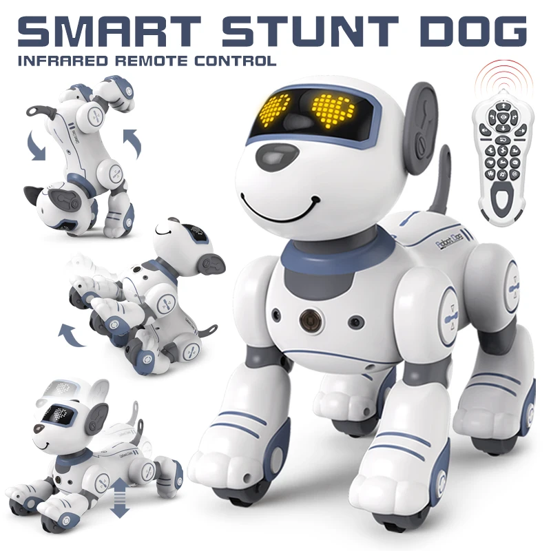 Diaľkové ovládanie robotického psa Programovateľné RC Electric Pet Toy Hrage Intelligent Interactive inteligentné zvieracie tanečné šteniatko detská hračka