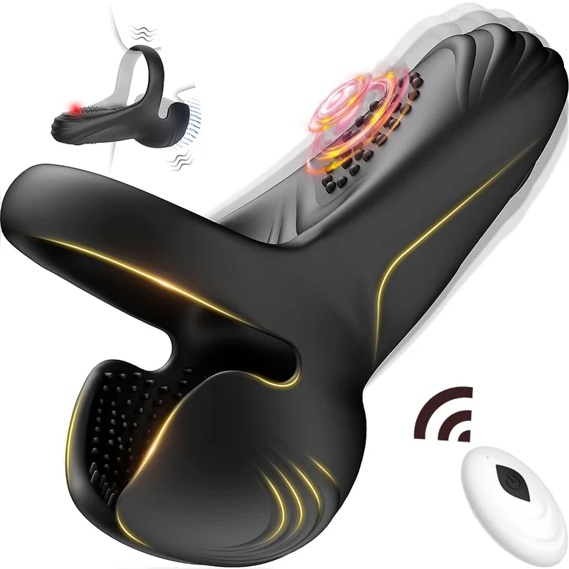 Diaľkové ovládanie Vibračný kohútik prsteň Penis prsteň pre mužov Ejakulation oneskorenie stimulátora Stimulátor Stimulátor Massager sexuálne hračky pre mužov 18+