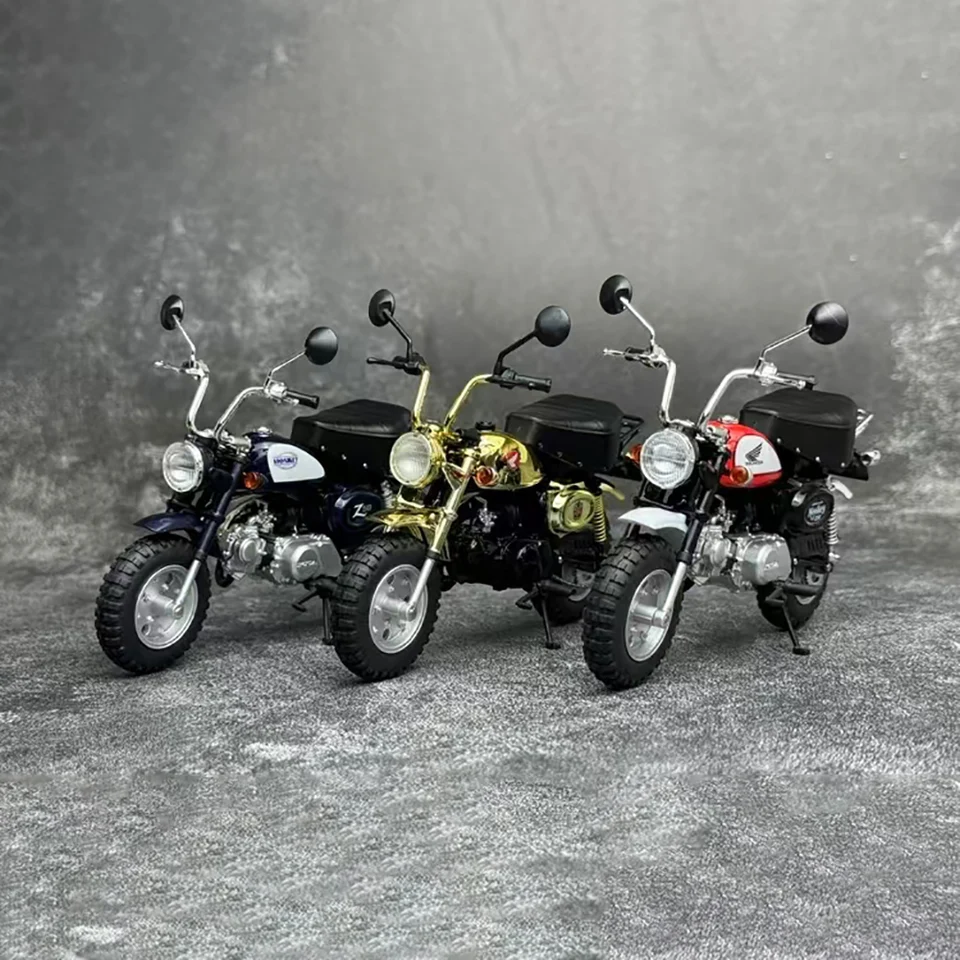 Die-Cast 1:12 Scale 1992 2009 2009 Honda Little Monkey Simulation Zliatina Motocyklových fanúšikov Model Zhromažďovanie domácej dekorácie Kovové ozdoby