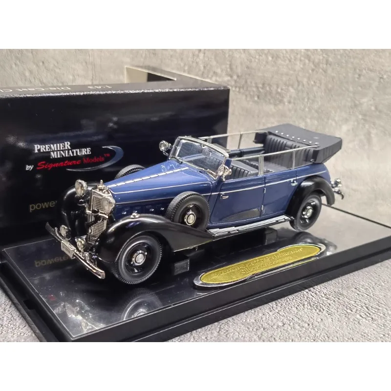 Diecast 1/43 Scale Benz 770K Zliatina Klasický nostalgický model Collectibible Collective Toy Darčekový suvenír Displej Ozdoby