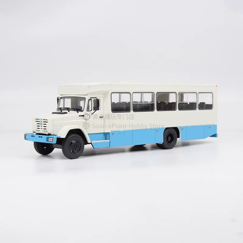 Diecast 1/43 Scale GOLAZ-4242 Intercity Commuter Bus Rusko zliatiny Model Collection Collection Disk