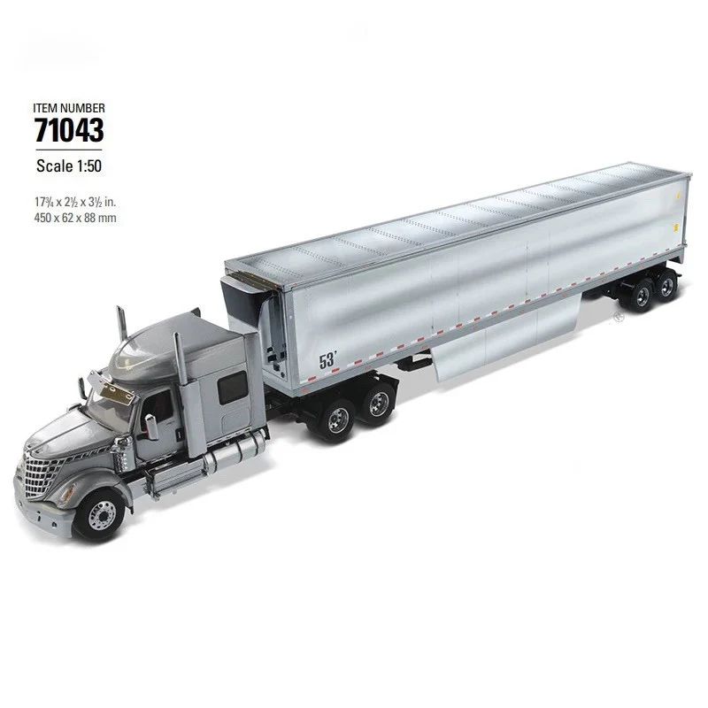 Diecast 1:50 Scale Trailer Trailer Lonestar Zliatina Lokomotíva 71043 Simulačný nákladný model Zberateľná suvenír