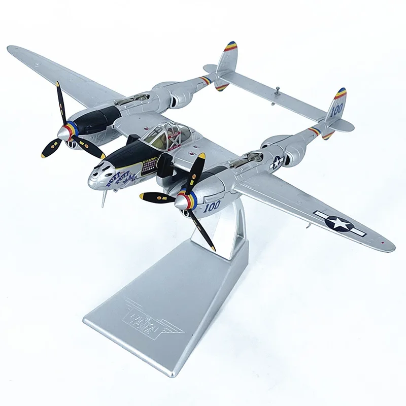Diecast 1/72 Scale American P-38 Fighter Alloy Aircraft Model Collection Boutique Decoration Disk