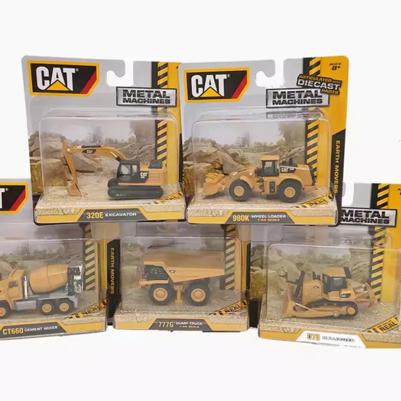Diecast 1:90 Mini Engineering vozidlo Hračka na hračku Tipper Tripper Dozer Loader zliatiny zliatiny automobilu Model Zbierka hračiek