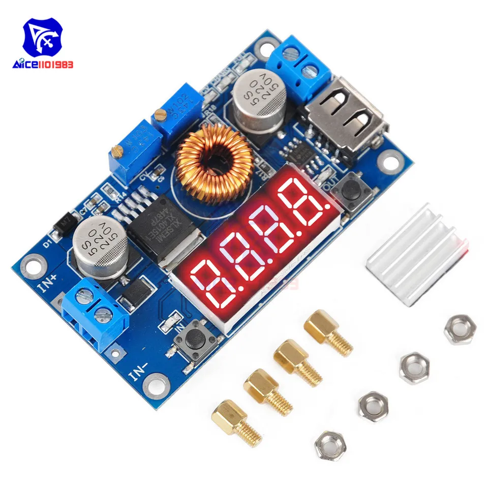 DIEMORE 5A CC/CV SPLATENIE DOPLNENIA DOPATROVATEĽA PREVÁDZKA PREVÁDZKA Voltmetra regulátora batérie Modul LED ovládača LED