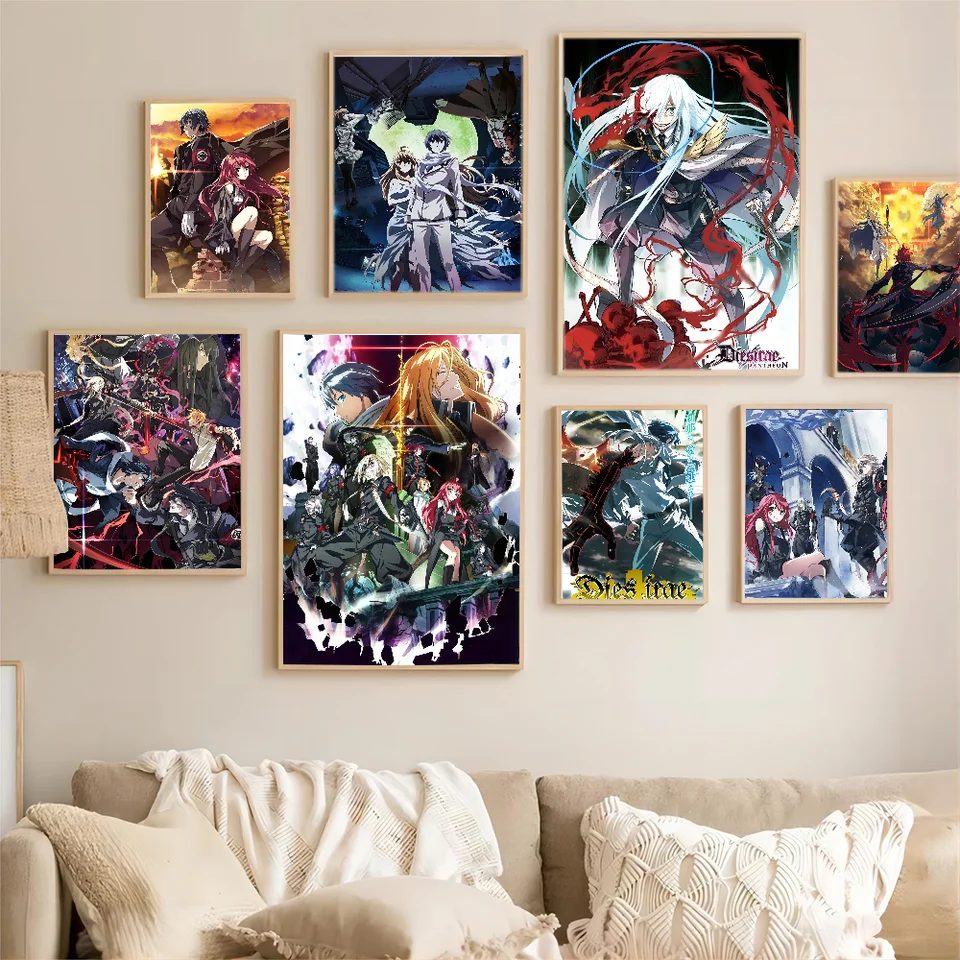 Dies Irae Classic Vintage Plagáty Whitepaper Výtlačky plagáty umelecké diela Kawaii Room Decor