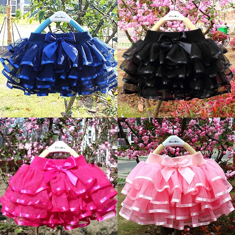 Dievčatko mini tutu sukne letná princezná dúha pettiskirts dievčatky Dievčatá večierky Tylle Detiss Deti Fluffy Balet Dance oblečenie