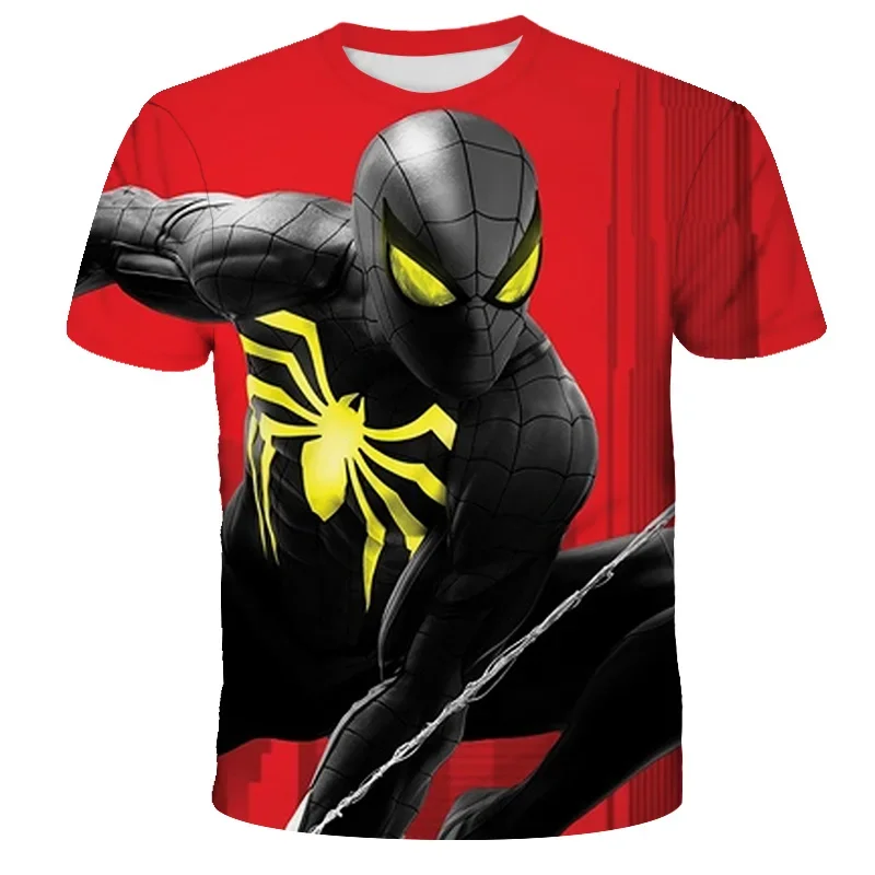 Dievčatá chlapci Tričká Marvel Superhrdina Spiderman T tričká 3 4 5 6 7 8-14 rokov staré detské oblečenie Top odpalisko The Avengers oblečenie