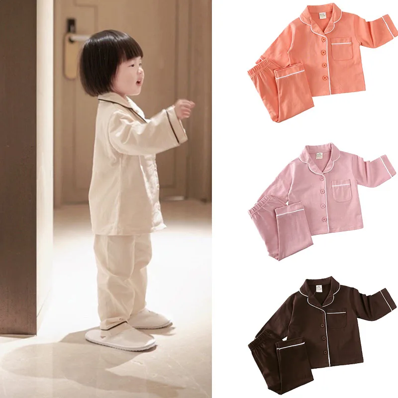Dievčatá dievčatá pyžamá set detí nočná košeľa oblek s dlhým rukávom pyžamy súpravy Dievčatá a chlapci Sleewear Soft Loungewear