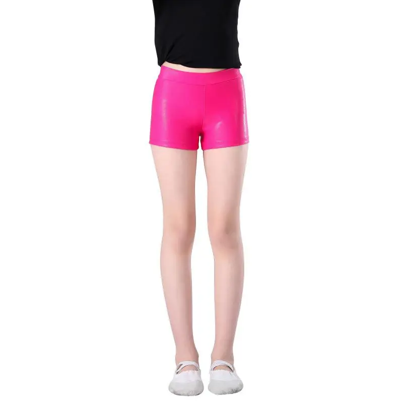 Dievčatá gymnastika Krátky vysoké elastické baletné boxer pre deti balerína Performance Dancing Krátky trikot horúci pečiatok nohavice
