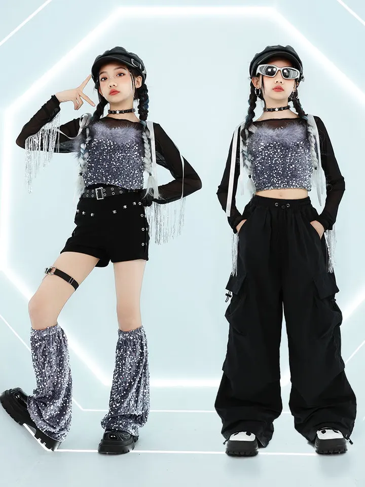 Dievčatá Hip Hop Street Dance Jazz Restacie súpravy kravaty