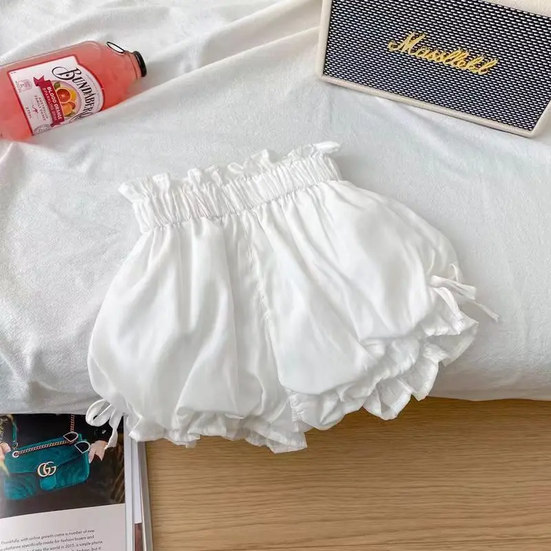 Dievčatá módne tekvicové nohavice vonku nosenie šortiek sladké lolita bezpečnostné nohavice japonské roztomilé krátke dievčatko šortky detské nohavice