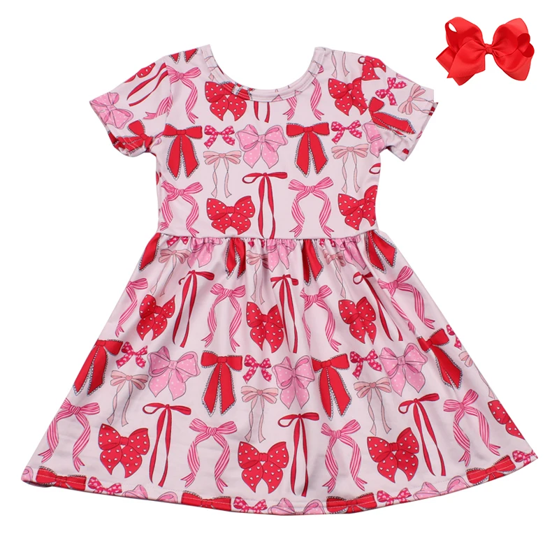 Dievčatá Valentín Deny Detské jarné letné šaty Láska hrad Srdce Krátke rukávy Disney Cartoon Clothing s príslušenstvom