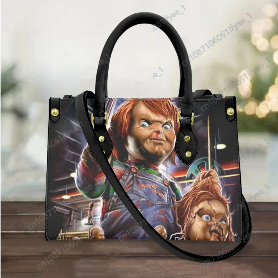 Dieťa Play Chucky Design Fashion Ženy kabelky Žena krížové telesné tašky Malé pu kožné ženské tote ramenné tašky Bolso de Mujer