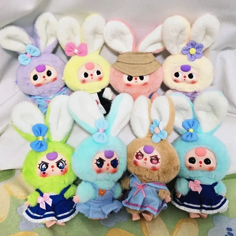 Dieťa tri macaron malé králiky série Plush Blind Box Toys Mystery Box Cajas Misteriosas figúrky kawaii bábiky pre dievčatá hračky