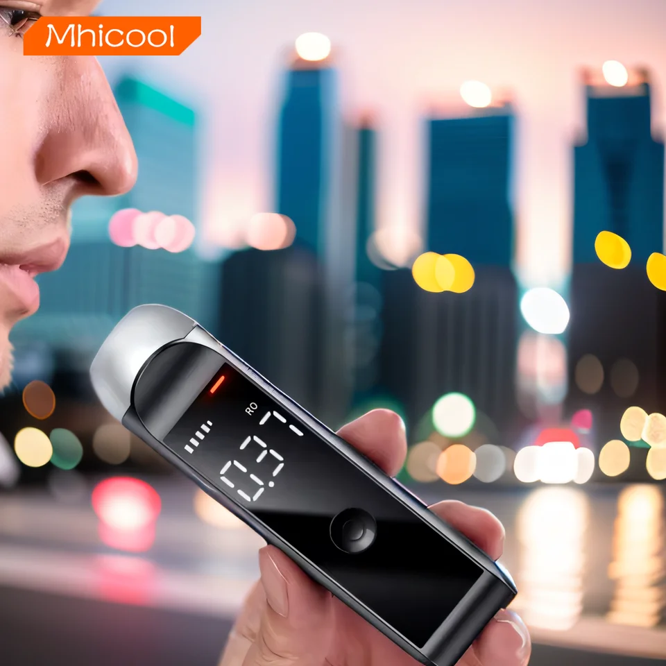 Digital Alcotester nový alkoholmeter dych alkoholový tester Breathalyzer môže OEM Farba pre domáce/osobné použitie/HM1000