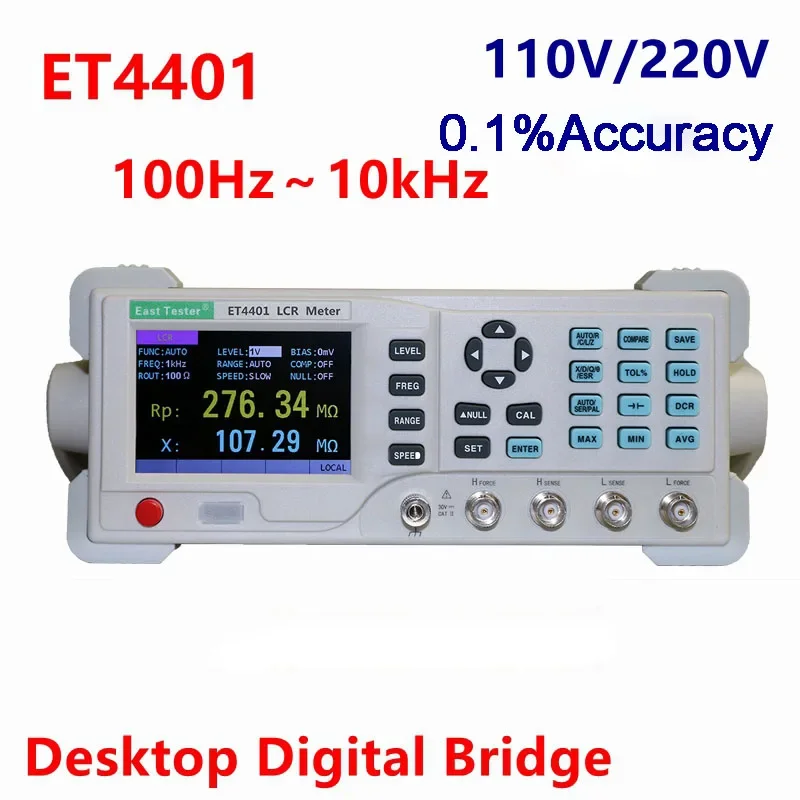 Digital LCR Meter Desktop ET4401 LED most tester tester kapacita Impedancia Indukta
