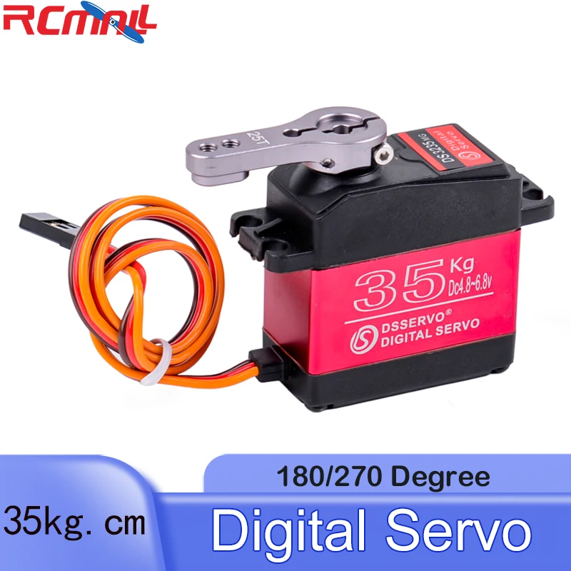 Digital Servo DS3235 35 kg vysoký krútiaci moment oceľový prevodový stupeň IP66 Vodotesný