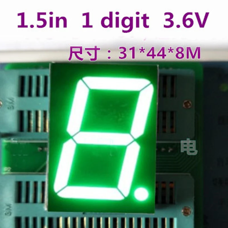 Digitálna trubica 1,5 palca Pure Green 7 Segment 1,5 