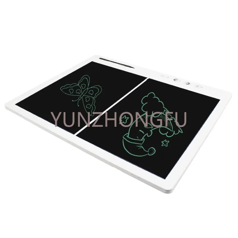 Digitálne 15/20/22 palca veľká veľkosť biele LCD Písanie tableta Detská doska na písanie tabletu Tablet Dual Screen Memo Pad