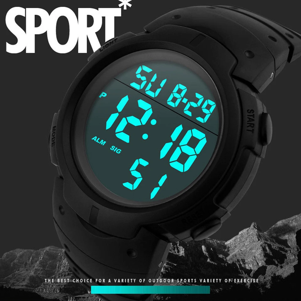 DIGITÁLNE ELEKTRONICKÉ HODNOTENIE DÁTUM STOPWATCH