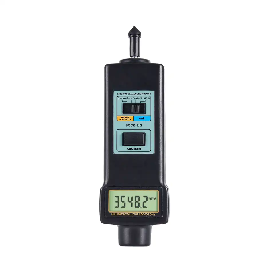 Digitálny fotoelektrický tachometer DT-2236 Vysoko presný tachometer 0,5Rmin ~ 19,999 R/min nekontaktný tachometer
