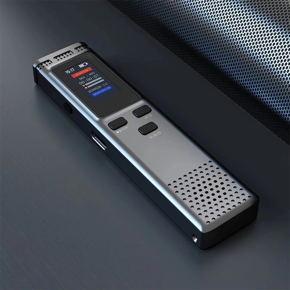 Digitálny hlasový rekordér 8G/16 GB Profesionálny diktafónový redukcia hluku hlasu Aktivovaný zvukový záznam MP3 Player na stretnutie
