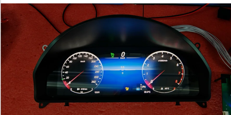 Digitálny klaster pre Mercedes Benz GLK 2013 2014 2015 Virtuálny kokpit Speed ​​Meter Car Dashboard Screen Screen Doplnky automobilov