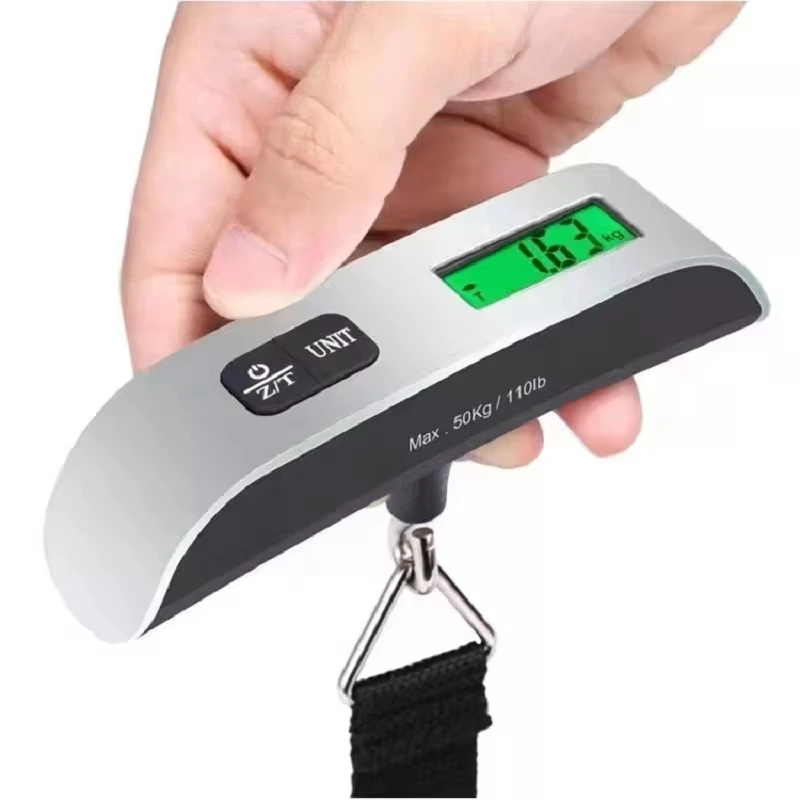Digitálny LCD displej 110lb/50 kg elektronická batožina Závesný kufr Cestovanie Váži batožinu vrecko na prenosné škál