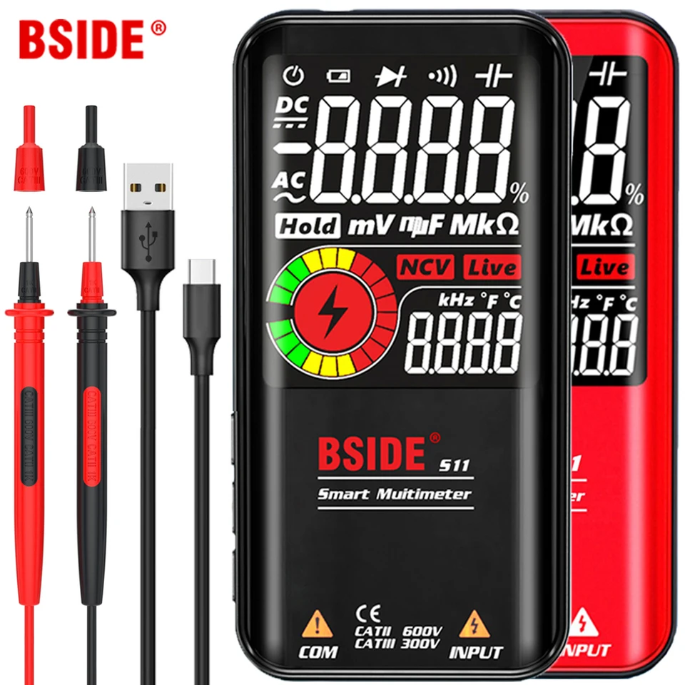 Digitálny multimeter BSide 9999 T-RMS 3,5 