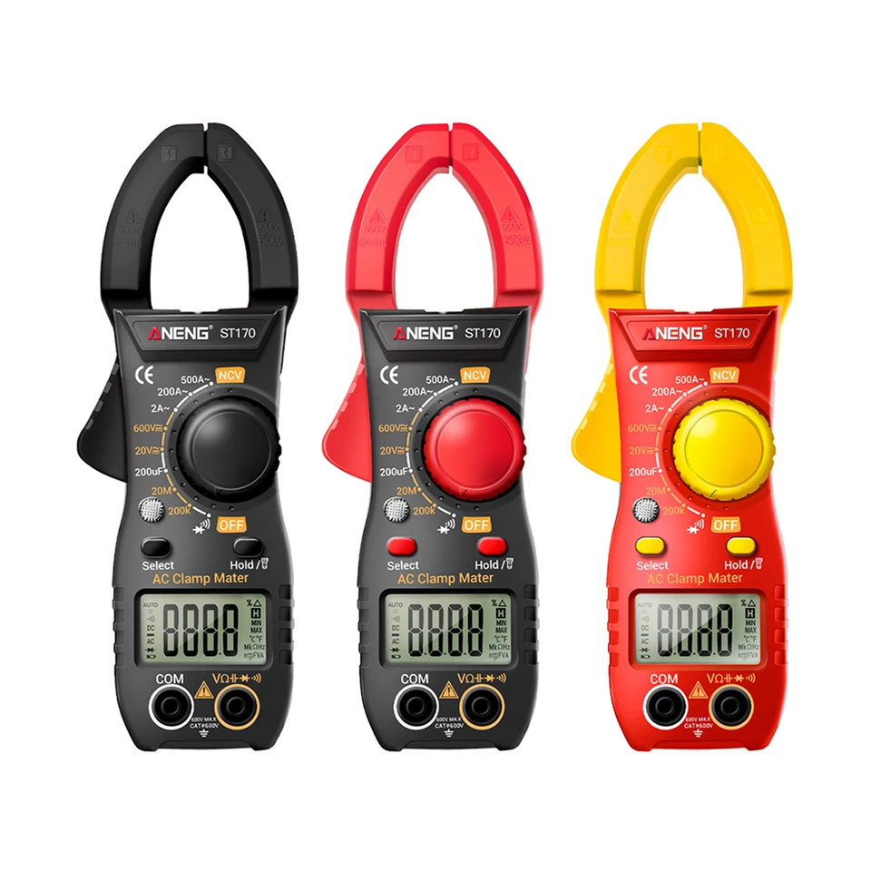 Digitálny multimeterový podsvietený displej AC/DC Voltmeter AC Ammeter CLAMP CLAMP 2000 Počíta volt AMP OHM meter pre elektrické testovanie