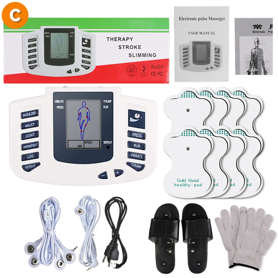 Digitálny stimulátor elektrického svalu EMS stimulátor celého tela desiatky 8 režimov Fyzioterapia Znižovanie Massager Pulz Meridian Therapy Instrument Instrument