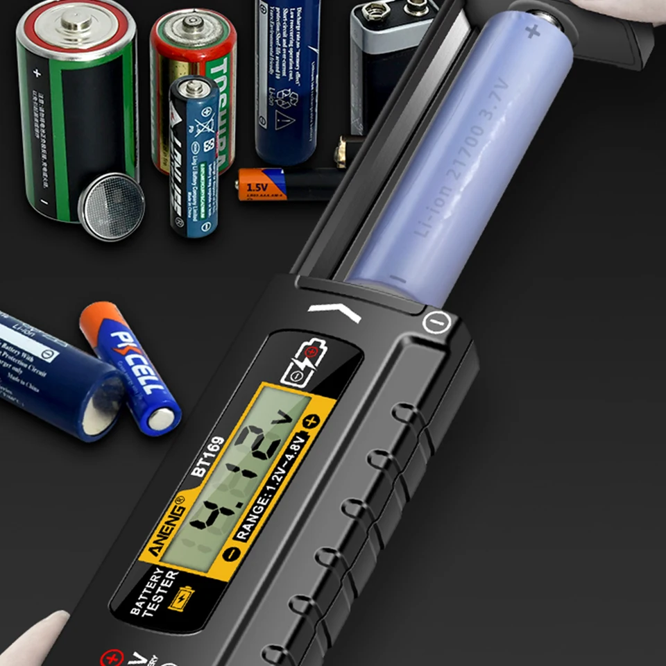 Digitálny tester batérie DETECTION DETEKTOR DETEKTORA KAPALITA SKONTROLA DETEKEROVÉHO ZARIADENIA Tester pre tlačidlo CDN AAA AA Cell