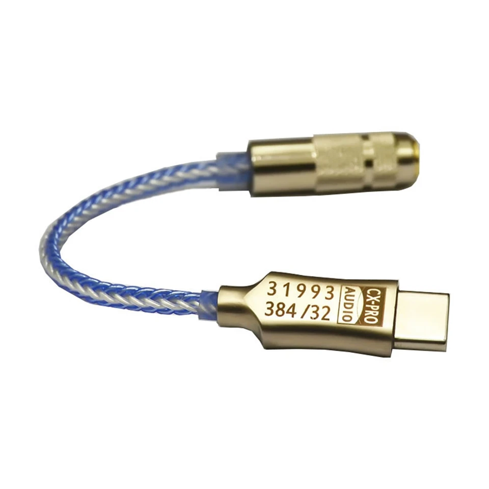 Digitálny zosilňovač pre slúchadlá typu C až 3,5 mm CX31993 Decoding DAC Audio Decoding Cable pre Android Win10