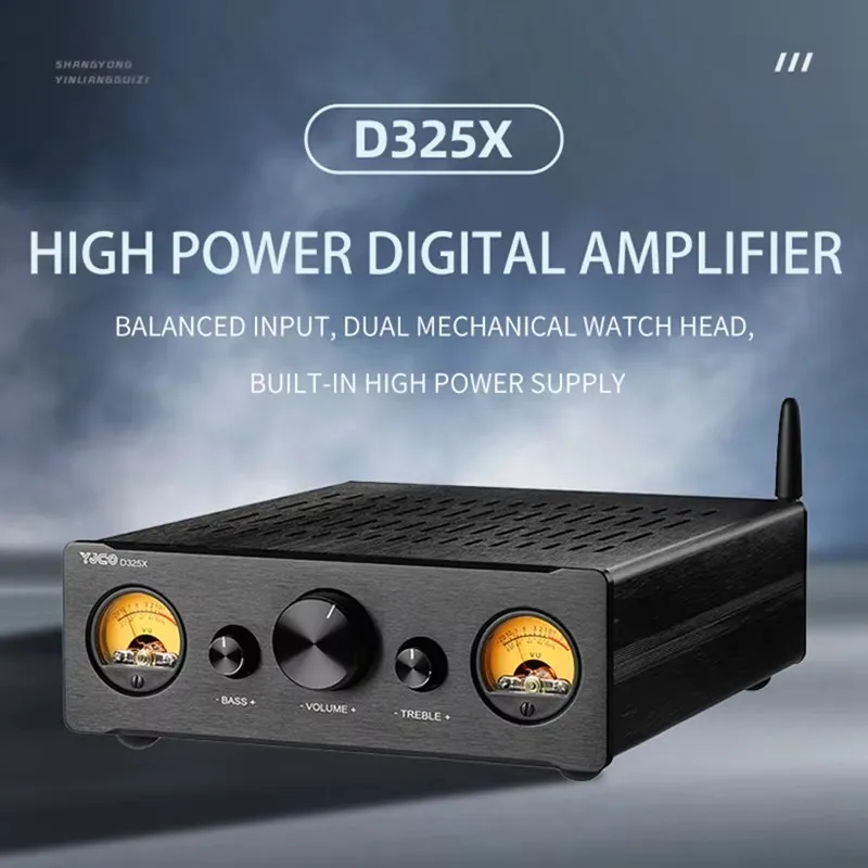 Digitálny zvukový zosilňovač TPA3255 300W*2 HIFI 2.0 XLR RCA Bluetooth 5.1 Tonal Treble a Bass Nastavenie D325X