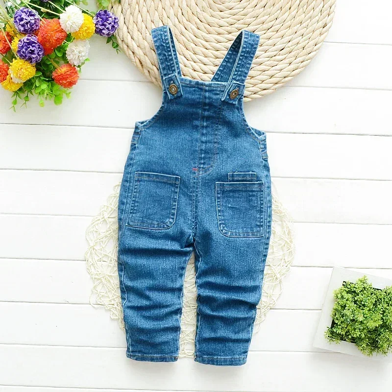 Diimuu Kids Clothing Jumper Dieťa batoľa chlapci Bodsedky Dievčatá Denim Denim Cloths Dunss Dungarees Deti Rukovia 1-4 roky