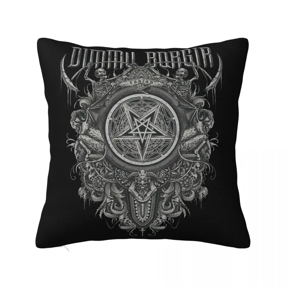 Dimmu borgir eonian pentagram ml xl čierny kovový módny módny základný štýlový štýlový farebný vankúš