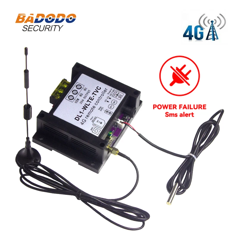 DIN-RAIL GSM 4G LTE SMS APP Webový diaľkový ovládač prepínač 30A RELE 6000W Výstup pre monitorovanie teploty zahrievania vodného kotla