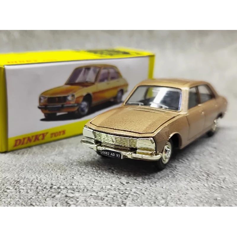 Dinky hračky 1/43 Peugeot 504 Open Door zliatiny 9cm model automobilu Antique Auto