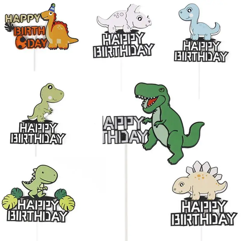 Dinosaur tortu topper dinosaurus téma všetko najlepšie k narodeninám torta Topper na narodeniny dekorácia chlapec bábätká džungľa večierky Dodávky